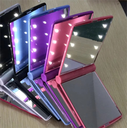 Foldable Makeup Mirrors with LED Lights